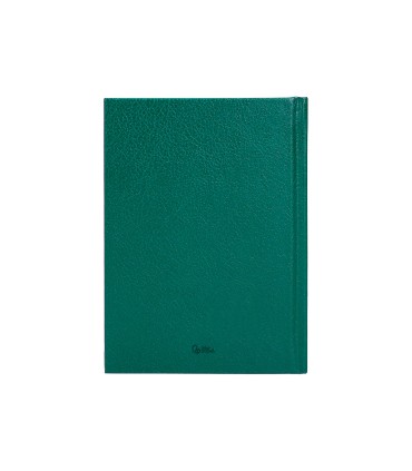 Agenda encuadernada liderpapel corfu a6 2025 dia pagina color verde papel 60 gr