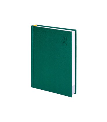 Agenda encuadernada liderpapel corfu a6 2025 dia pagina color verde papel 60 gr