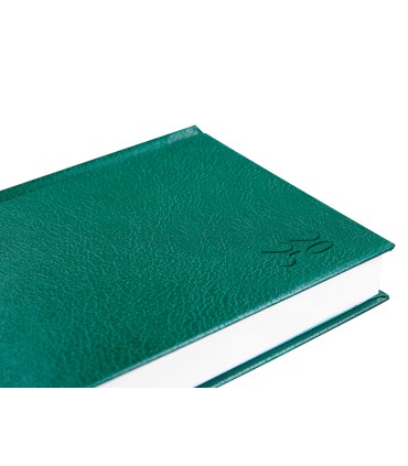 Agenda encuadernada liderpapel corfu a6 2025 dia pagina color verde papel 60 gr