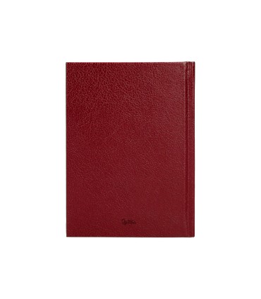 Agenda encuadernada liderpapel corfu a6 2025 dia pagina color rojo papel 60 gr