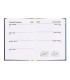 Agenda encuadernada liderpapel corfu a6 2025 dia pagina azul papel 60 gr