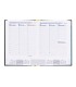 Agenda encuadernada liderpapel corfu a5 2025 dia pagina negro papel 60 gr