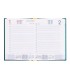 Agenda encuadernada liderpapel corfu a5 2025 dia pagina color verde papel 60 gr