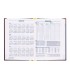 Agenda encuadernada liderpapel corfu a5 2025 dia pagina color rojo papel 60 gr