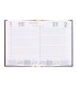 Agenda encuadernada liderpapel corfu a5 2025 dia pagina color rojo papel 60 gr