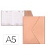 Agenda encuadernada liderpapel psara a5 2025 dia pagina color rosa nude papel 70 gr