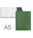 Agenda encuadernada liderpapel psara a5 2025 dia pagina color verde papel 70 gr