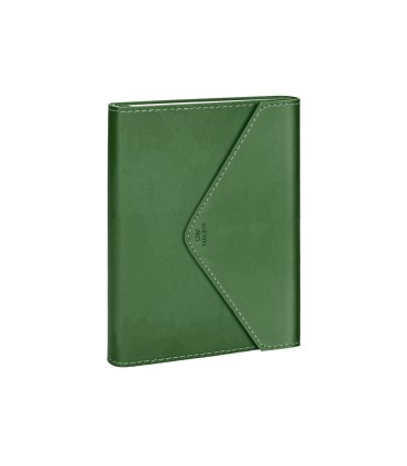 Agenda encuadernada liderpapel psara a5 2025 dia pagina color verde papel 70 gr