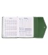 Agenda encuadernada liderpapel psara a5 2025 dia pagina color verde papel 70 gr