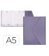 Agenda encuadernada liderpapel psara a5 2025 dia pagina color violeta papel 70 gr