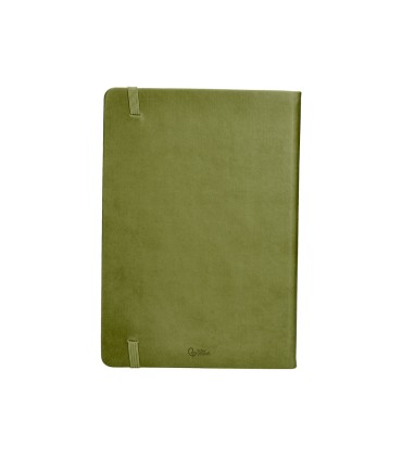 Agenda encuadernada liderpapel mykonos a5 2025 dia pagina color verde papel 70 gr