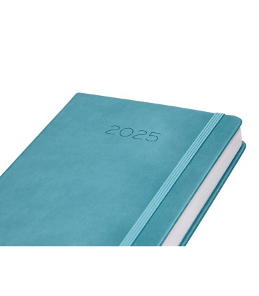 Agenda encuadernada liderpapel mykonos a5 2025 dia pagina light color azul papel 70 gr