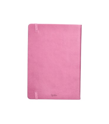 Agenda encuadernada liderpapel mykonos a5 2025 dia pagina color rosa papel 70 gr