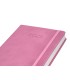 Agenda encuadernada liderpapel mykonos a5 2025 dia pagina color rosa papel 70 gr