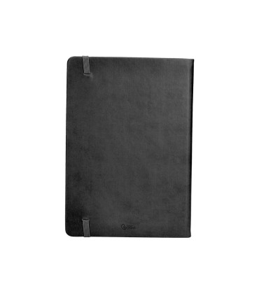 Agenda encuadernada liderpapel mykonos a5 2025 dia pagina color negro papel 70 gr