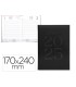 Agenda encuadernada liderpapel creta 170 x 240 2025 dia pagina negro papel 70 gr