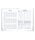 Agenda encuadernada liderpapel creta 170 x 240 2025 dia pagina azul papel 70 gr