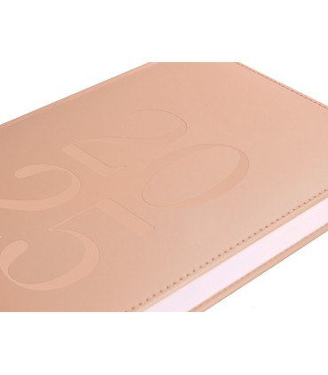 Agenda encuadernada liderpapel creta 170 x 240 2025 dia pagina color rosa nude papel 70 gr