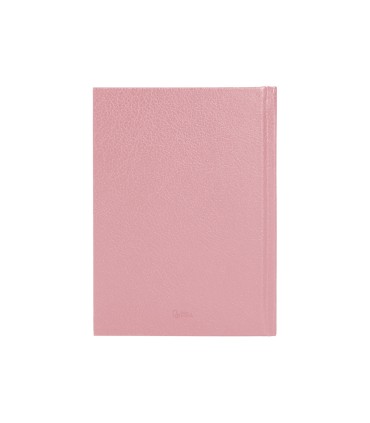 Agenda encuadernada liderpapel corfu a5 2025 dia pagina color rosa nude papel 60 gr