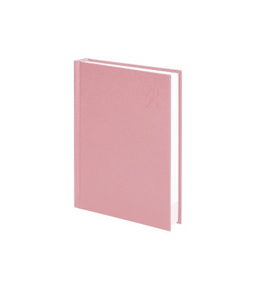 Agenda encuadernada liderpapel corfu a5 2025 dia pagina color rosa nude papel 60 gr