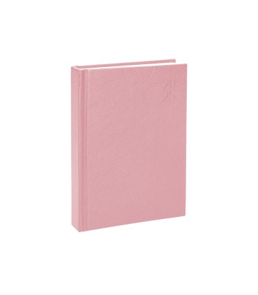 Agenda encuadernada liderpapel corfu a5 2025 dia pagina color rosa nude papel 60 gr