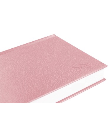 Agenda encuadernada liderpapel corfu a5 2025 dia pagina color rosa nude papel 60 gr