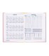 Agenda encuadernada liderpapel corfu a5 2025 dia pagina color rosa nude papel 60 gr