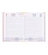 Agenda encuadernada liderpapel corfu a5 2025 dia pagina color rosa nude papel 60 gr