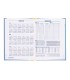 Agenda encuadernada liderpapel corfu a5 2025 dia pagina color azul claro papel 60 gr