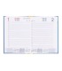 Agenda encuadernada liderpapel corfu a5 2025 dia pagina color azul claro papel 60 gr