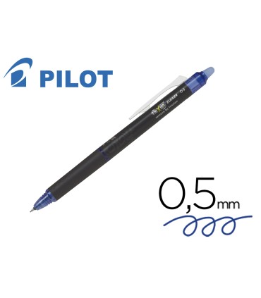 Boligrafo pilot frixion point clicker borrable 05 mm azul