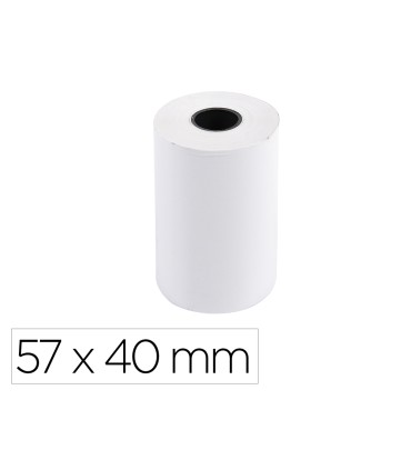 Rollo sumadora exacompta termico 57x40 mm 55 g m2 sin bpa