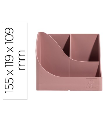 Organizador de sobremesa exacompta skandi color rosa viejo 155x119x109 mm