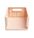 Caja plegable exacompta midi skandi polipropileno reciclado color nude 276x188x120 mm