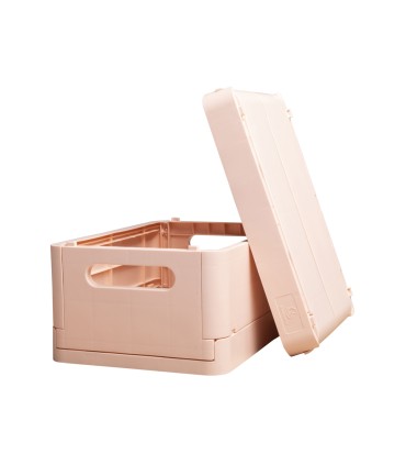 Caja plegable exacompta midi skandi polipropileno reciclado color nude 276x188x120 mm