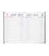 Agenda encuadernada liderpapel dietario 120 x 165 2025 dia pagina color negro papel 70 gr