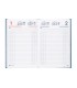 Agenda encuadernada liderpapel dietario 120 x 165 2025 dia pagina color azul papel 70 gr