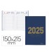 Agenda encuadernada liderpapel dietario 150 x 215 2025 dia pagina color azul papel 70 gr