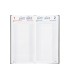 Agenda encuadernada liderpapel dietario 150 x 305 2025 dia pagina color negro papel 70 gr