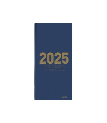 Agenda encuadernada liderpapel dietario 150 x 305 2025 dia pagina color azul papel 70 gr