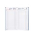 Agenda encuadernada liderpapel dietario 150 x 305 2025 dia pagina color azul papel 70 gr