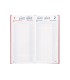 Agenda encuadernada liderpapel dietario 150 x 305 2025 dia pagina color rojo papel 70 gr