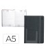 Agenda encuadernada liderpapel saria a5 2025 dia pagina color negro papel 70 gr