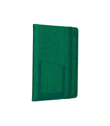 Agenda encuadernada liderpapel saria a5 2025 dia pagina color verde papel 70 gr