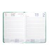 Agenda encuadernada liderpapel saria a5 2025 dia pagina color verde papel 70 gr