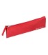 Bolso escolar liderpapel portatodo plano estrecho una cremallera 200x60 mm rojo