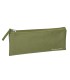 Bolso escolar liderpapel portatodo plano ancho una cremallera 200x100 mm verde militar