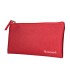 Bolso escolar liderpapel portatodo plano ancho una cremallera 200x100 mm rojo