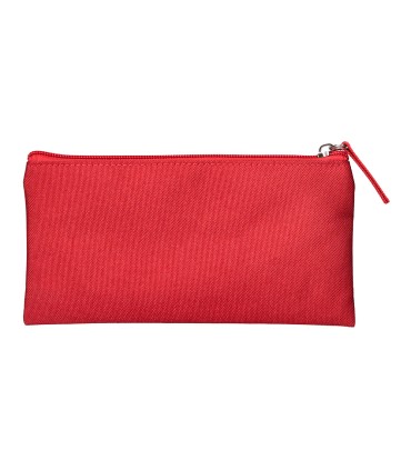 Bolso escolar liderpapel portatodo plano ancho una cremallera 200x100 mm rojo