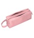 Bolso escolar liderpapel portatodo rectangular con asa 2 cremalleras 210x80 mm rosa